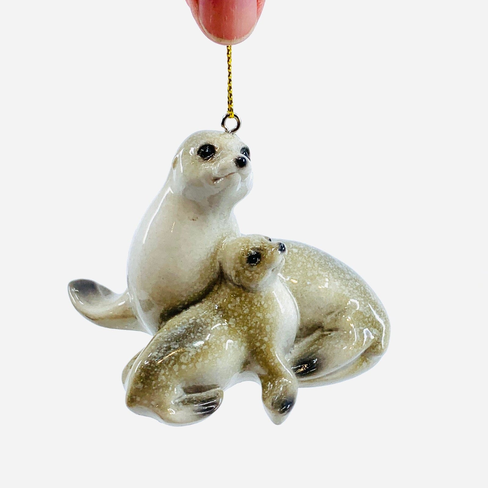Mom and Baby Seal Ornament Chesapeake Bay 
