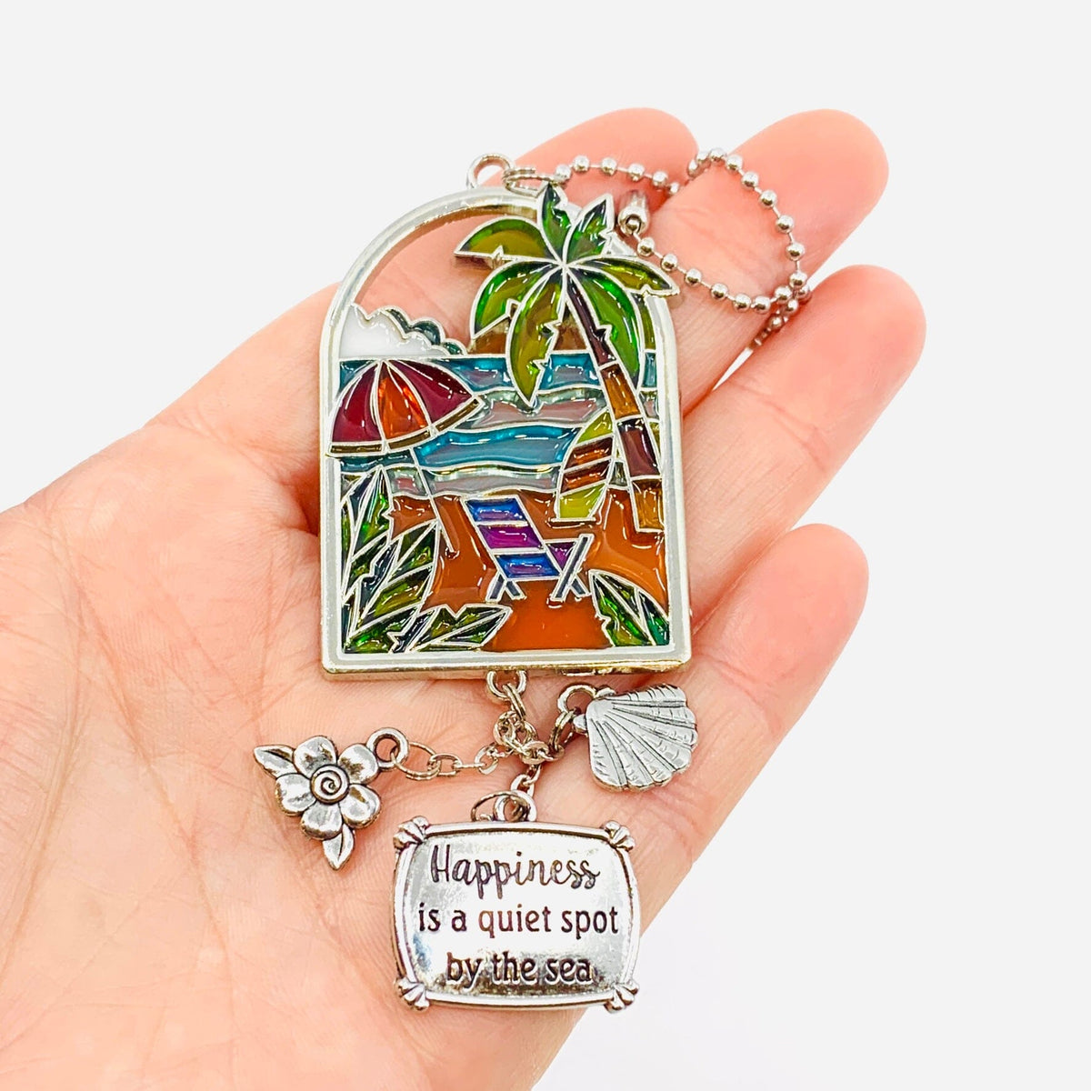Vacation Enamel Car Charm Ornament GANZ 