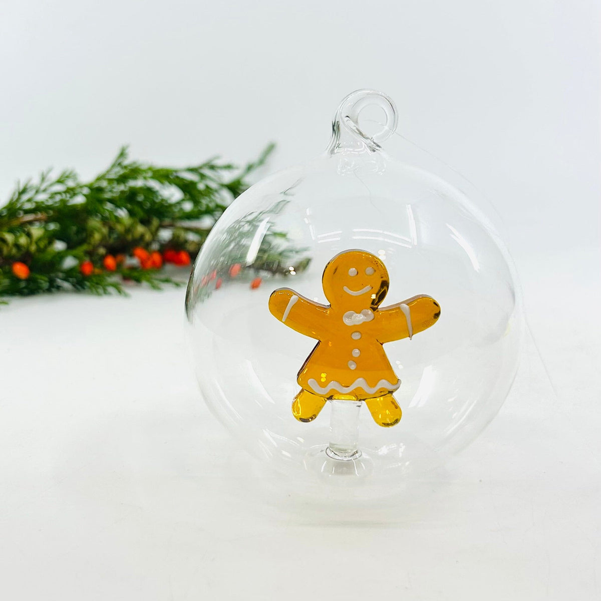 Glass Icon Ornament, Mrs Gingerbread ICHENDORF 
