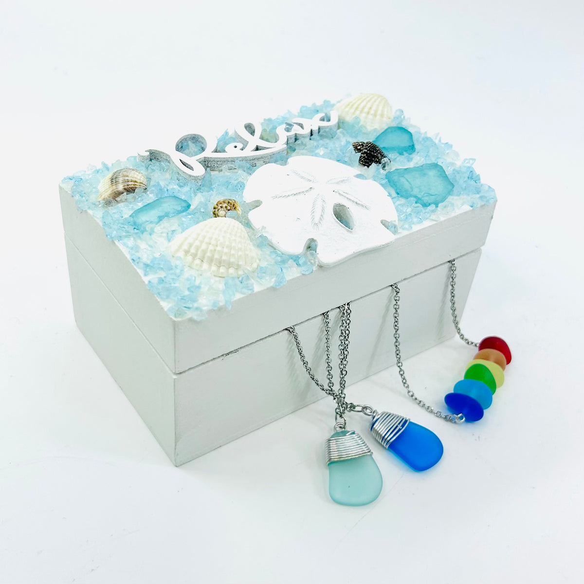 LAST ONE - Relax Coastal Trinket Box, Large
