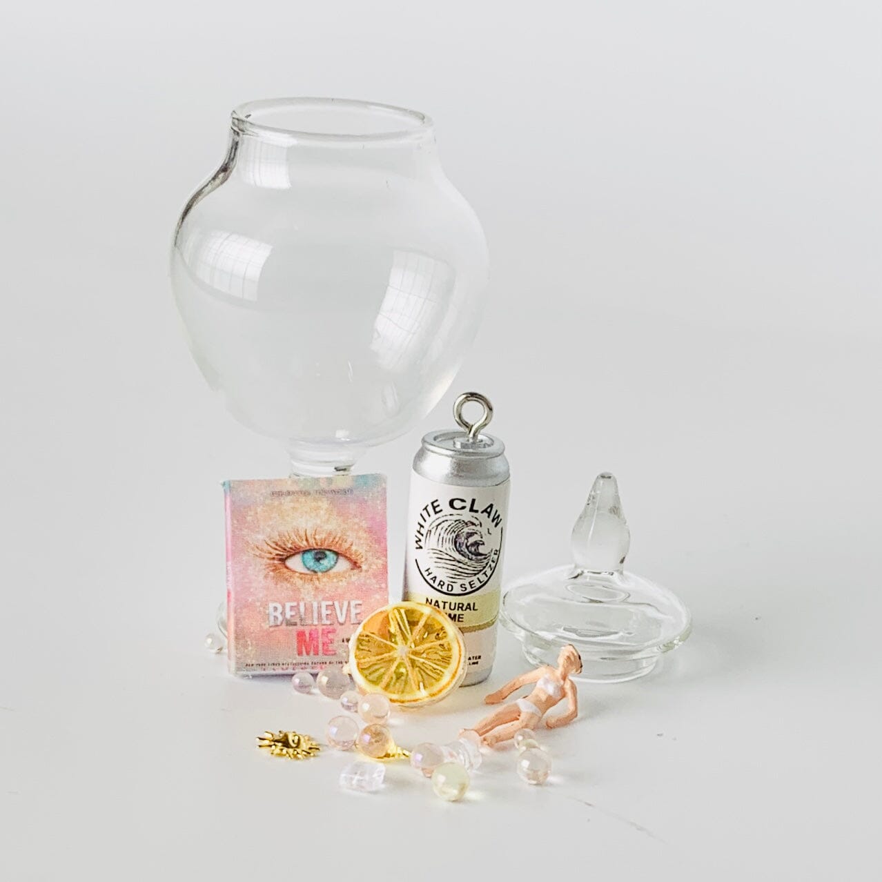 Tiniest “Book at The Beach” Jar Miniature Alex 