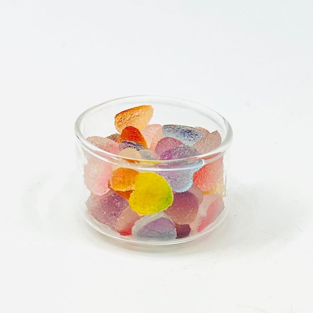 Tiniest Bowl of Gumdrop Hearts Miniature - 