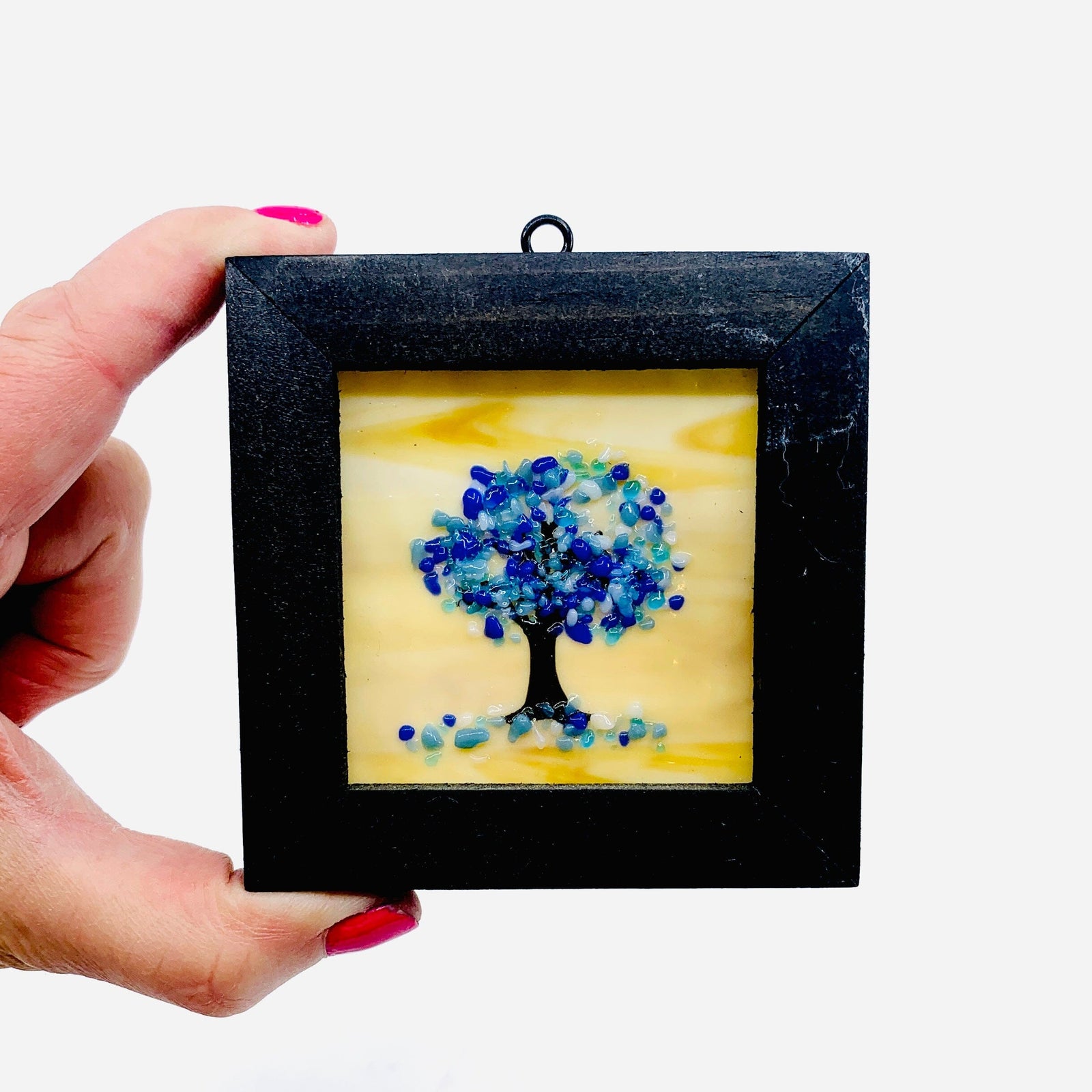 Fused Glass Tree of Life Shadow Box 60 Decor Glimmer Glass Gifts 