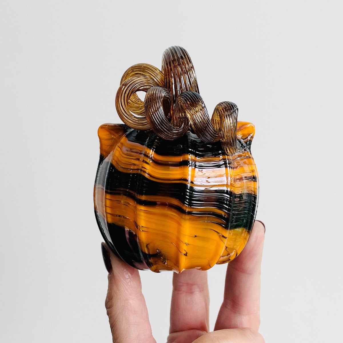 Daily Catkin 1157 Daily Pumpkin Luke Adams Glass Blowing Studio 