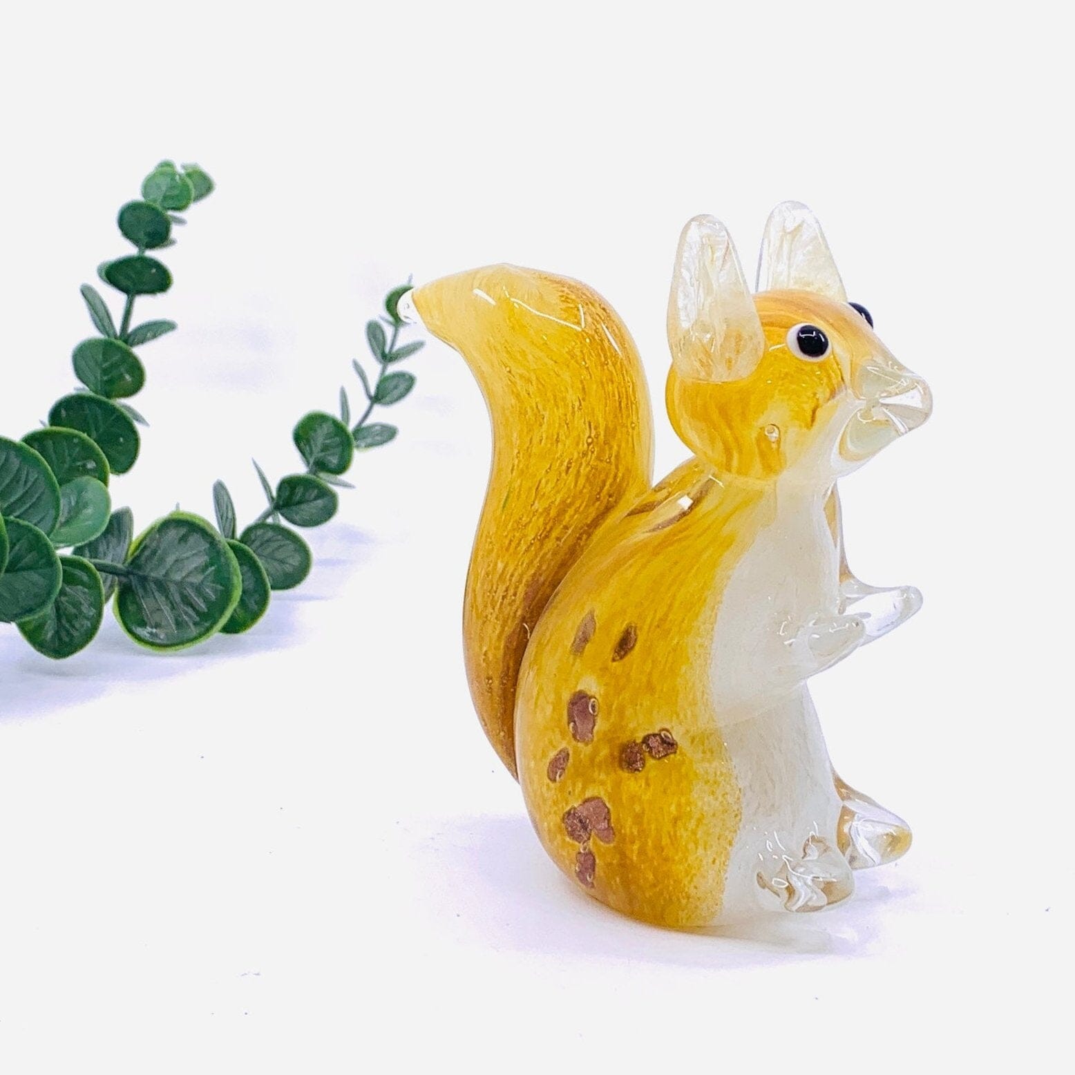Glass Squirrel Paperweight Decor Chesapeake Bay 