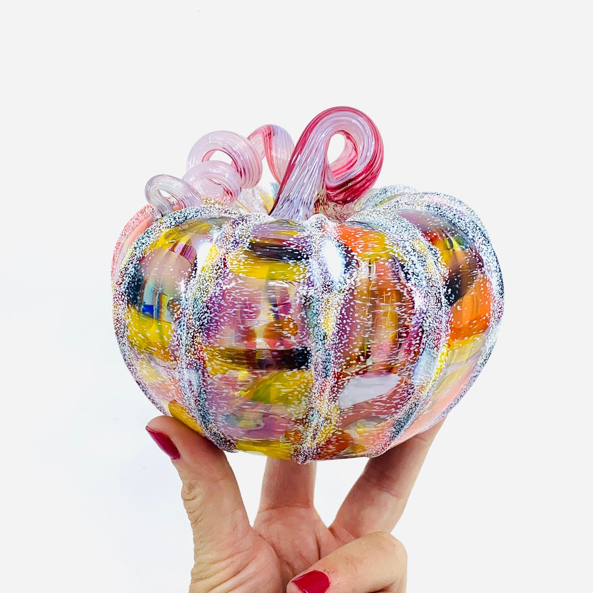 Daily Pumpkin 1826 Snowfall Squat Gabby Luke Adams Glass Blowing Studio 