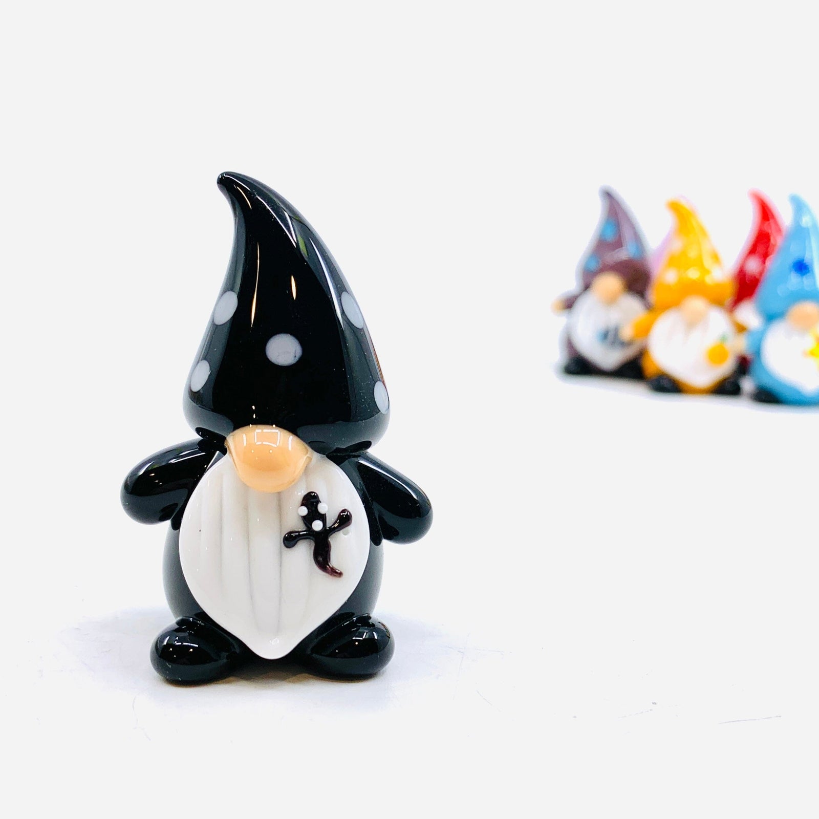 Glass Spooky Gnome Miniature Alex 