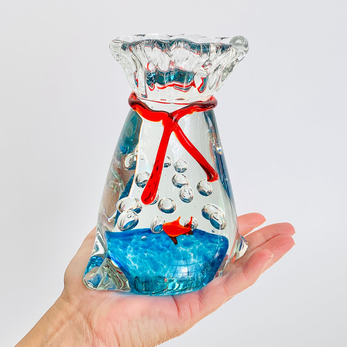Goldfish in a Bag Paperweight