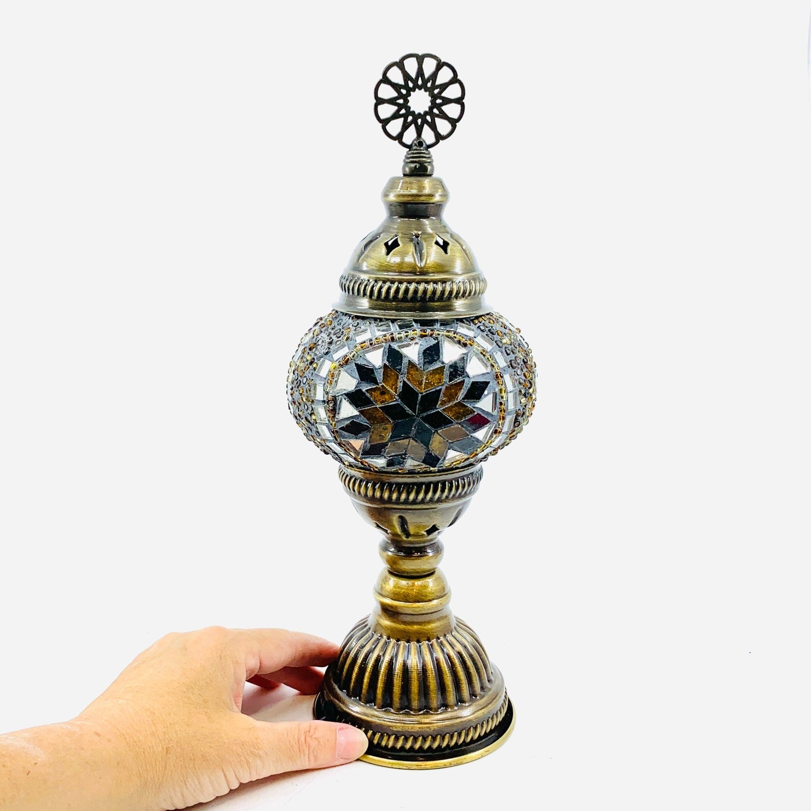 Turkish Mosaic Lamp, 7 Decor Natto USA 