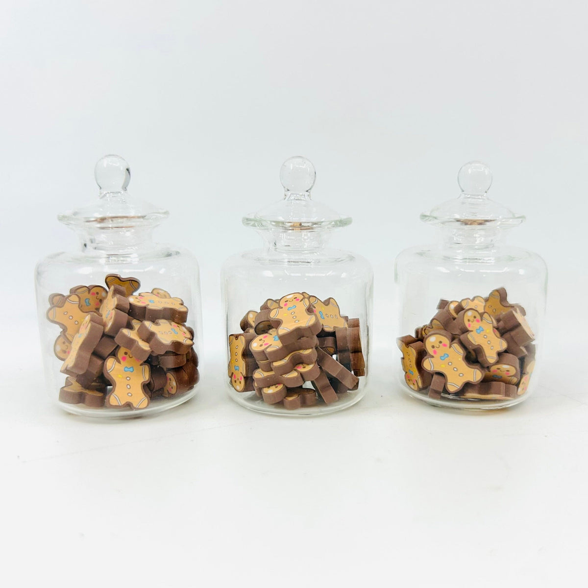 Tiniest Jar of Gingerbread Man Cookies Miniature - 