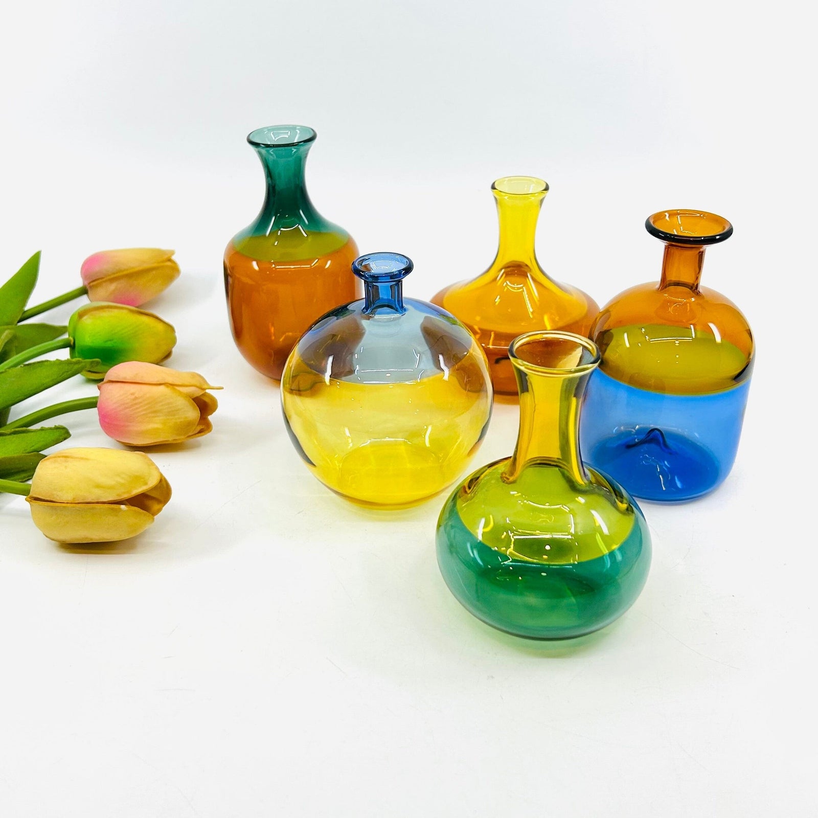 Two Tone Bud Vases-4 One Hundred 80 Degrees 