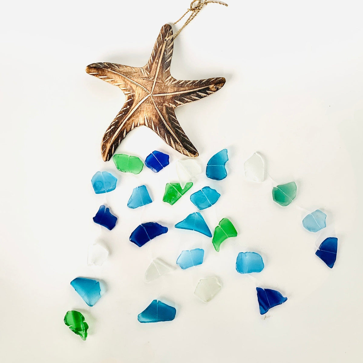 Sea Glass Sea Star Wind Chime Chesapeake Bay 