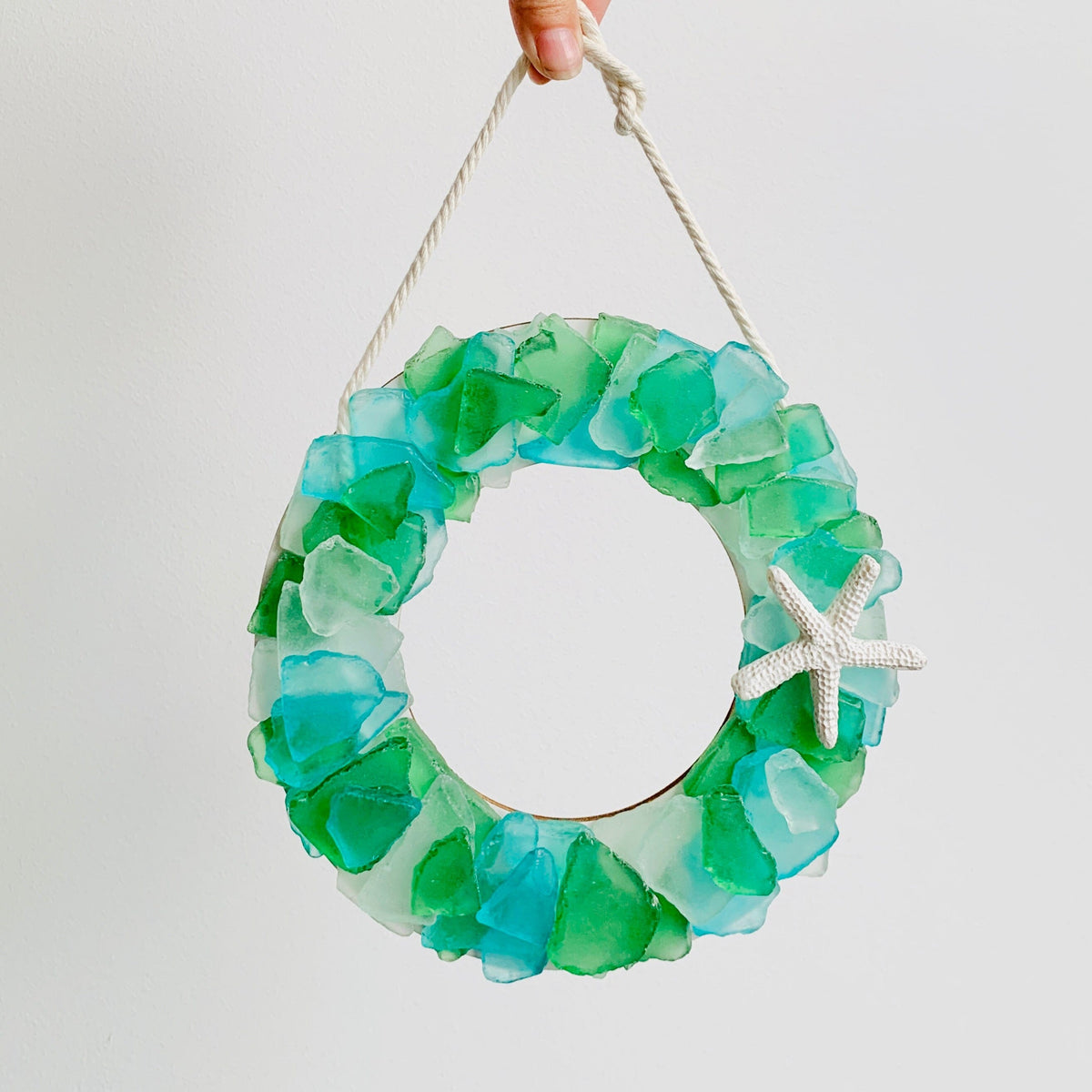 Sea Glass Wreath Wall Art Chesapeake Bay 