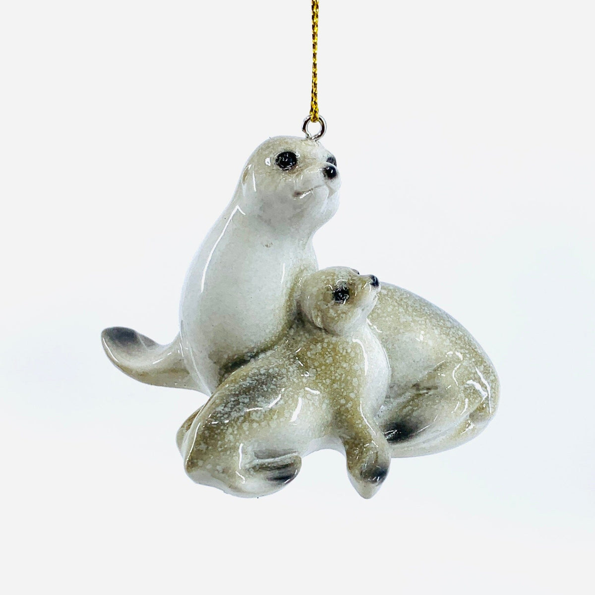 Mom and Baby Seal Ornament Chesapeake Bay 