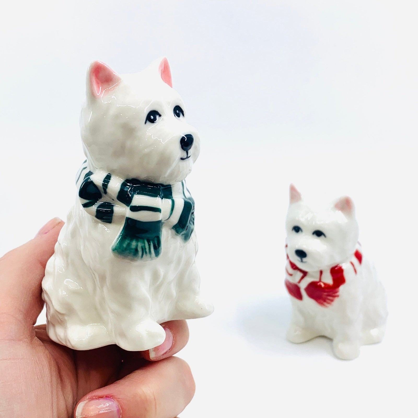 Scarf Westie Salt and Pepper Shakers COSMOS 