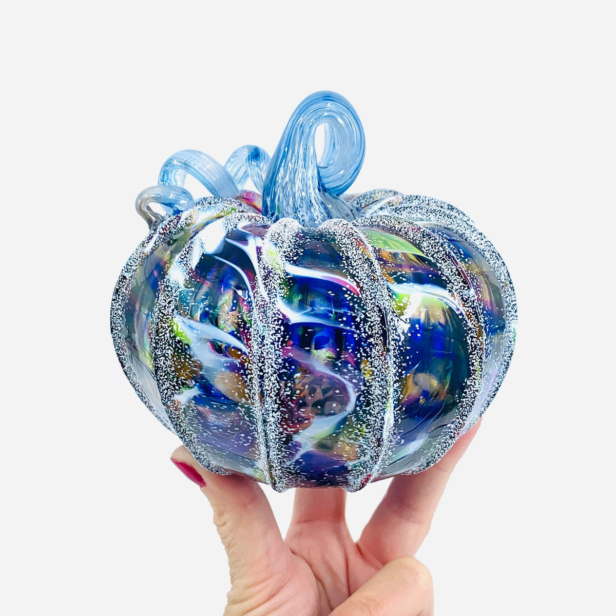 Daily Pumpkin 1855 Snowfall Squat Gabby Luke Adams Glass Blowing Studio 