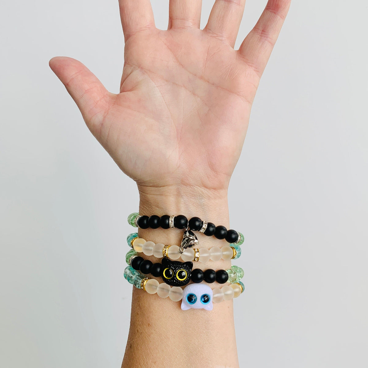 Cat Couples Magnetic Bracelet Set Jewelry Nihao 