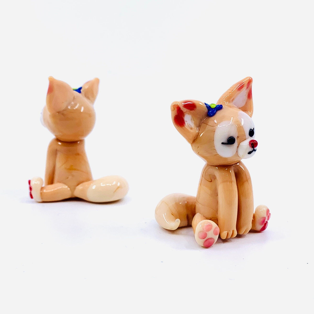 Glass Long Arm Cat Miniature Alex 