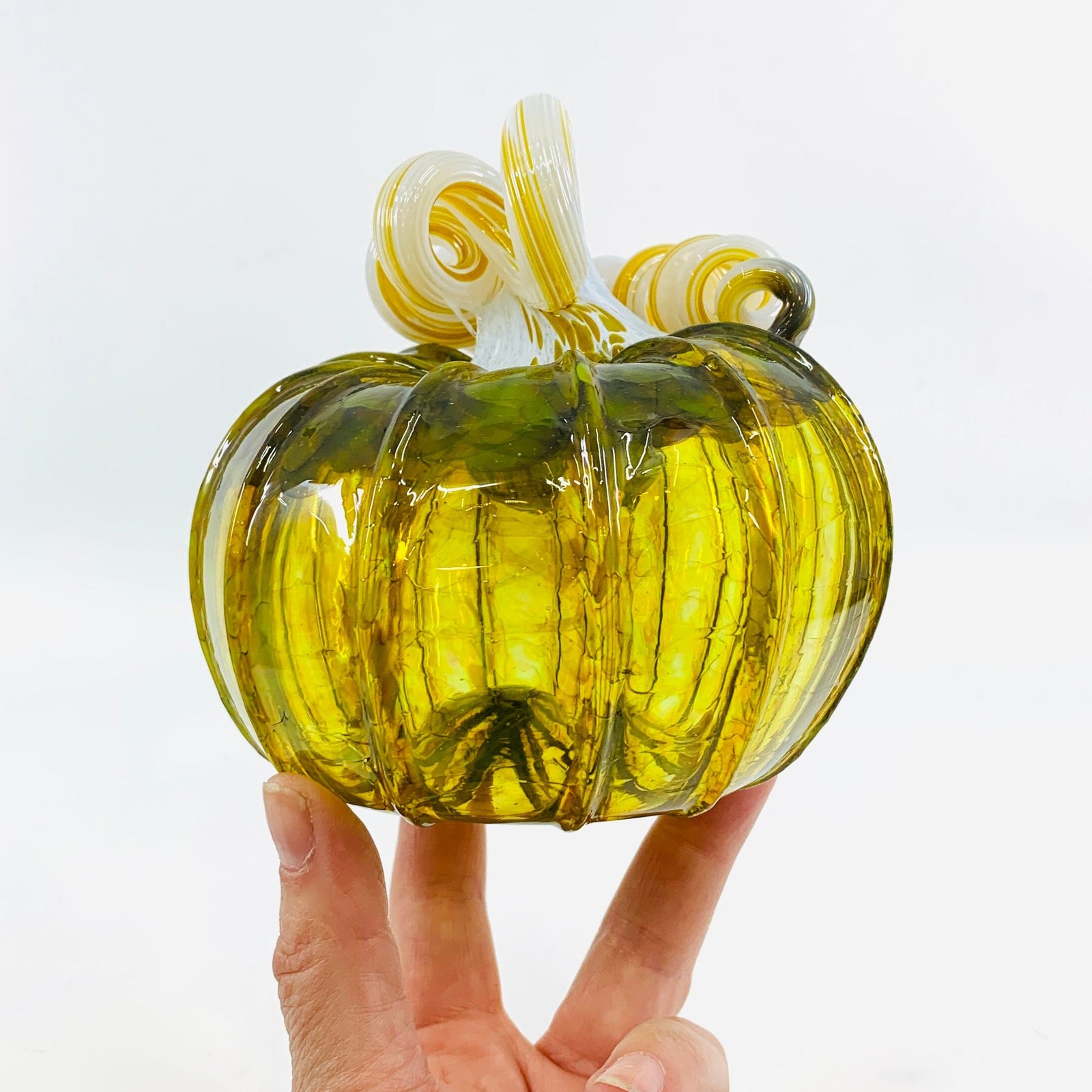 Daily Pumpkin 1036 “Oops” Squat Gabby Luke Adams Glass Blowing Studio 