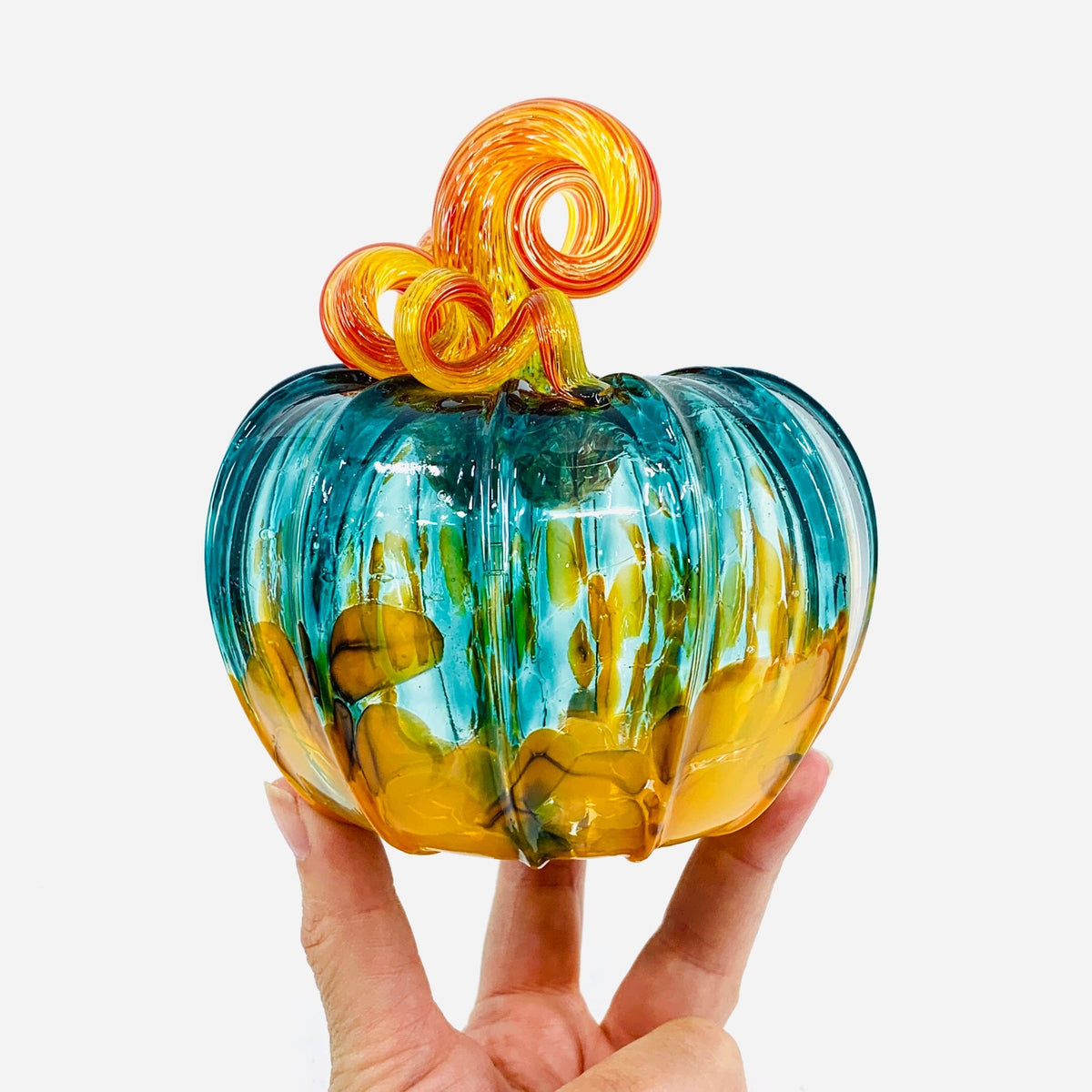 Daily Pumpkin 3095 Fall Squat Gabby Luke Adams Glass Blowing Studio 