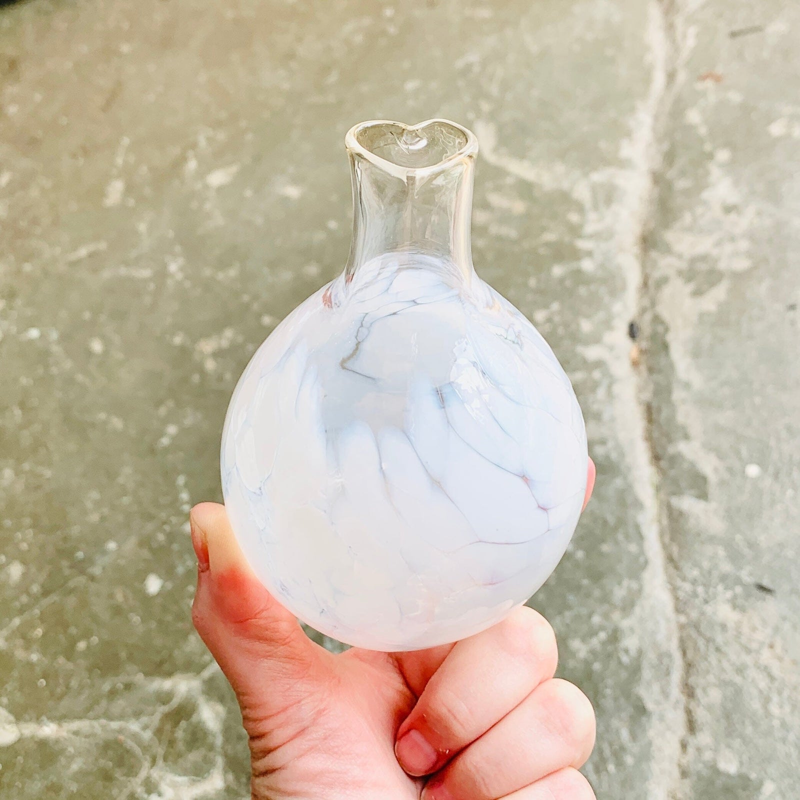 Daily Pumpkin 703 Heart Vase Gabby Henrietta Glass 