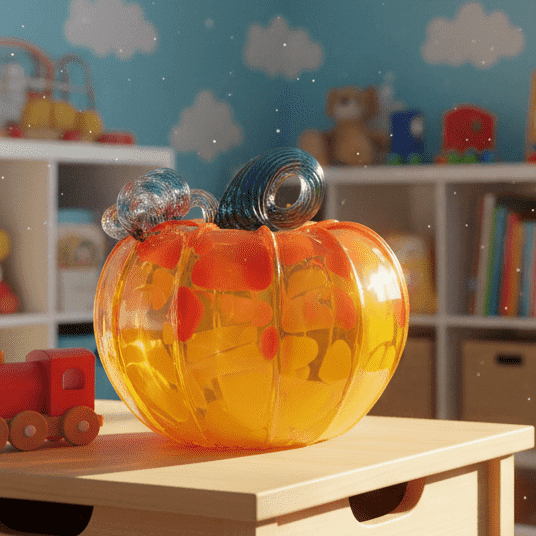 Daily Pumpkin 1256 Squat Gabby Luke Adams Glass Blowing Studio 