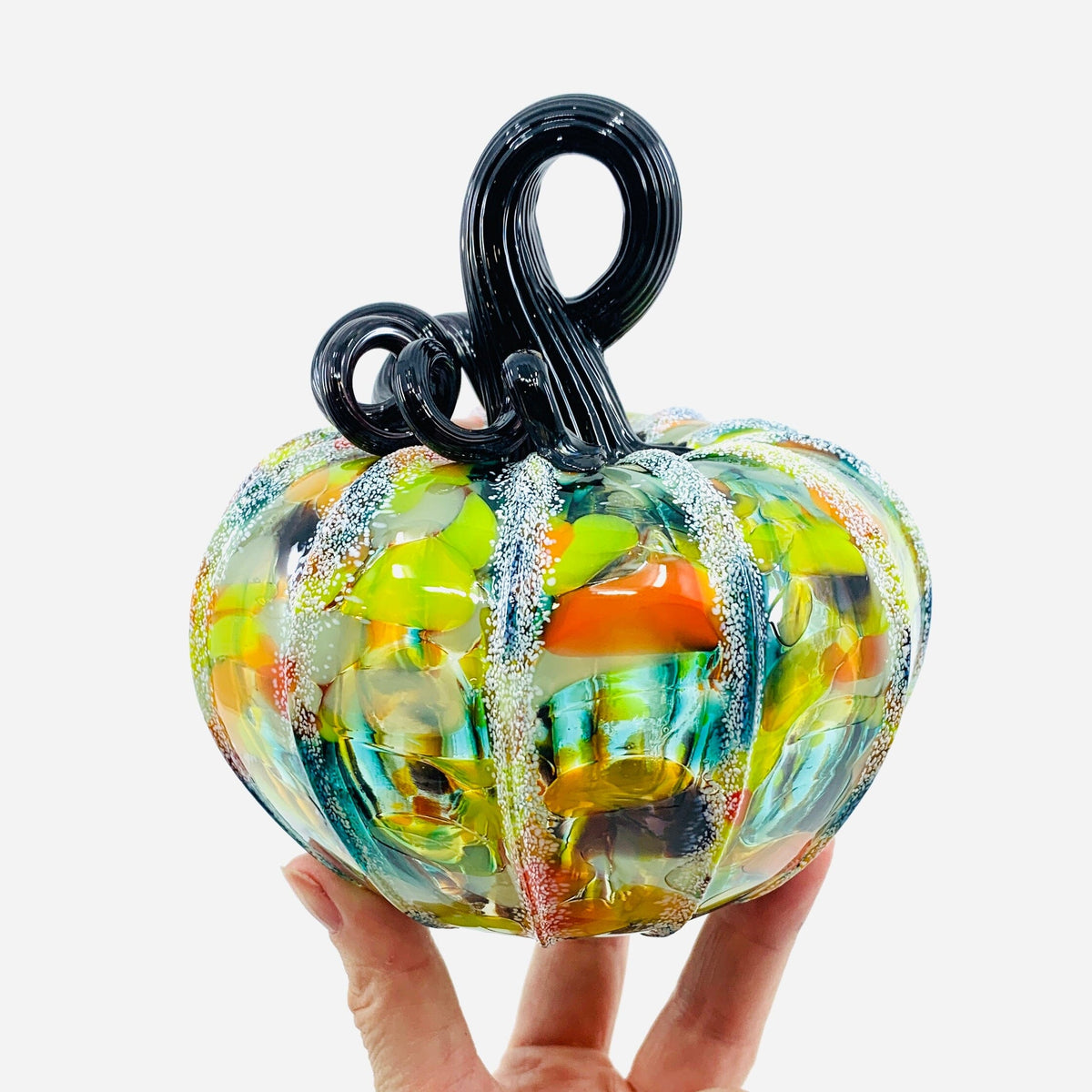 Daily Pumpkin 1182 Squat Daily Pumpkin Luke Adams Glass Blowing Studio 