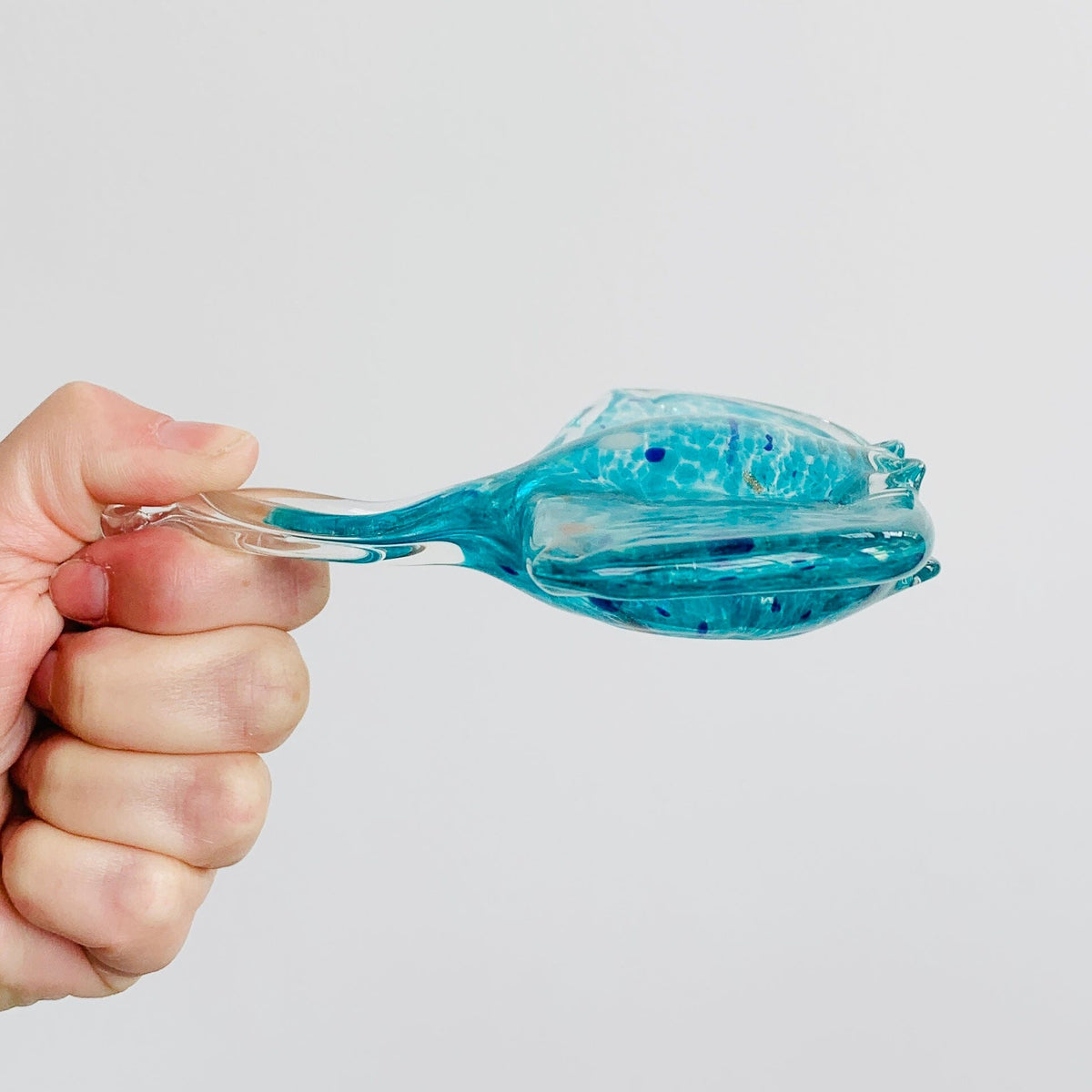 Glass Aqua Stingray Paperweight Decor Chesapeake Bay 