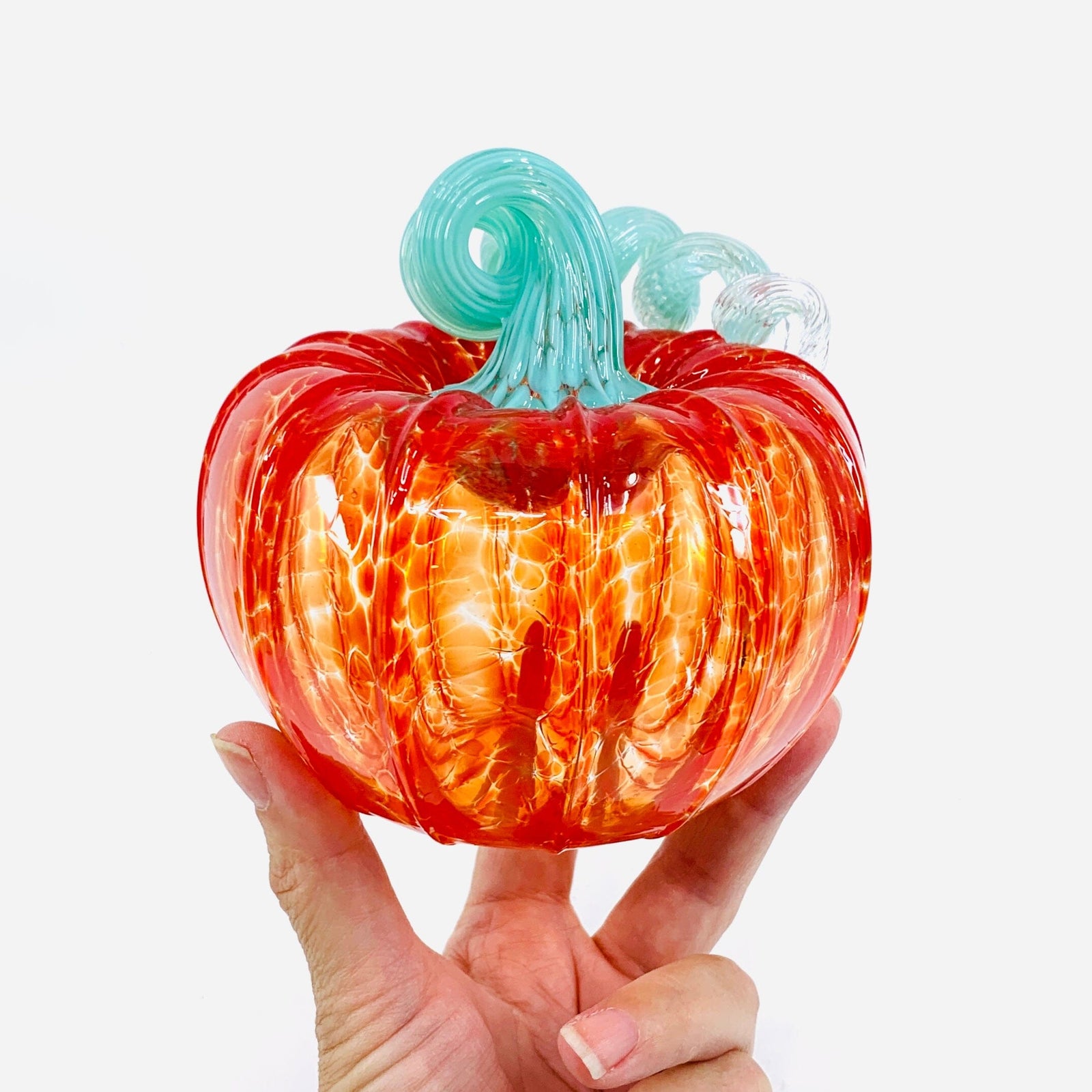 Daily Pumpkin 2693 Squat Gabby Luke Adams Glass Blowing Studio 