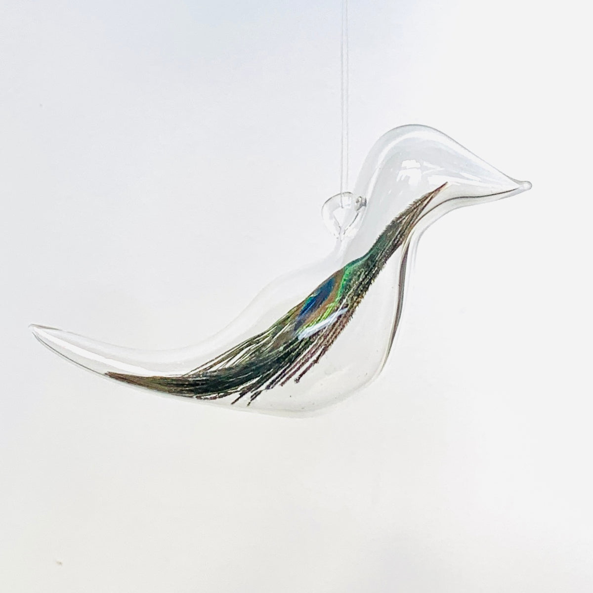 Artisan Feather Bird Ornament,  6