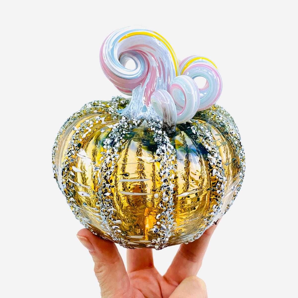 Daily Pumpkin 951 Squat Gabby Luke Adams Glass Blowing Studio 