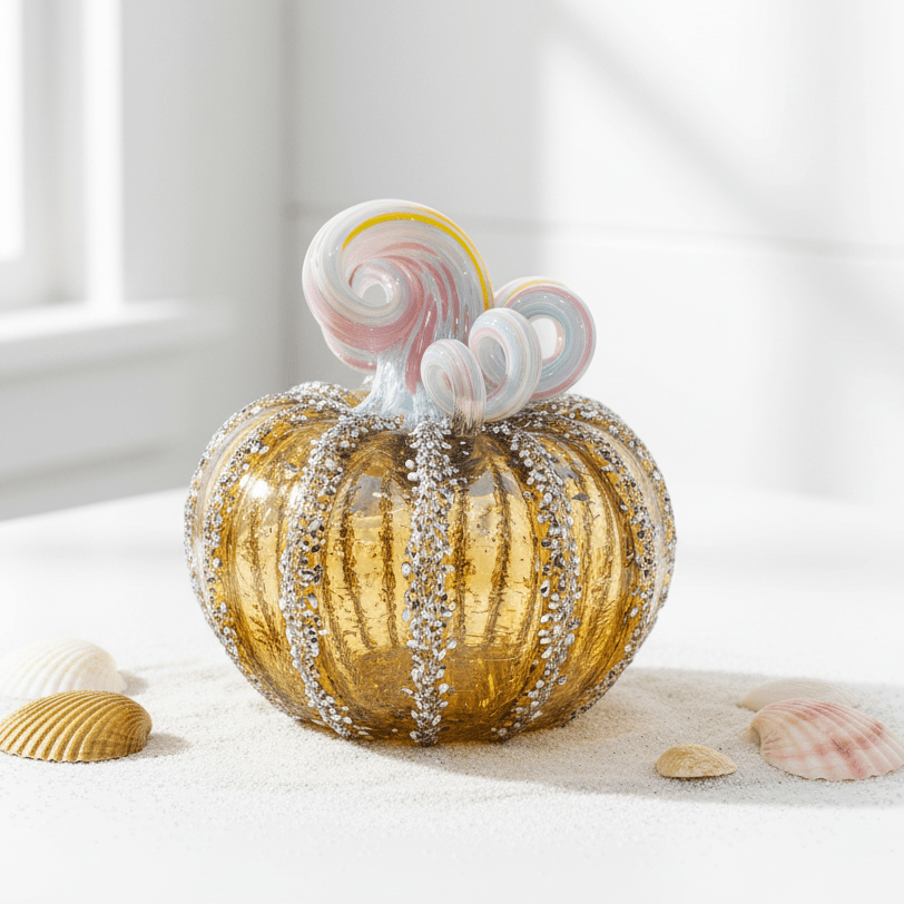 Daily Pumpkin 951 Squat Gabby Luke Adams Glass Blowing Studio 