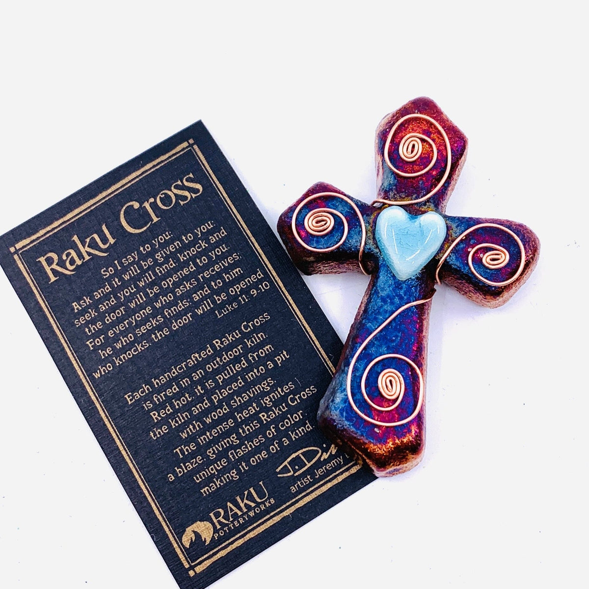Raku Cross Home Decor Joy Crafters INC Swirl 