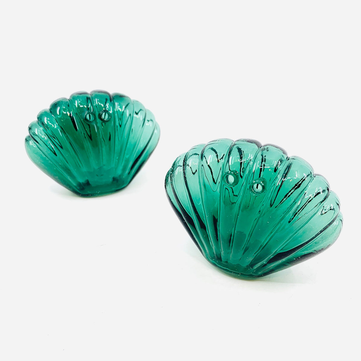 Glass Salt and Pepper Shakers, Shells Decor Gift Essentials 