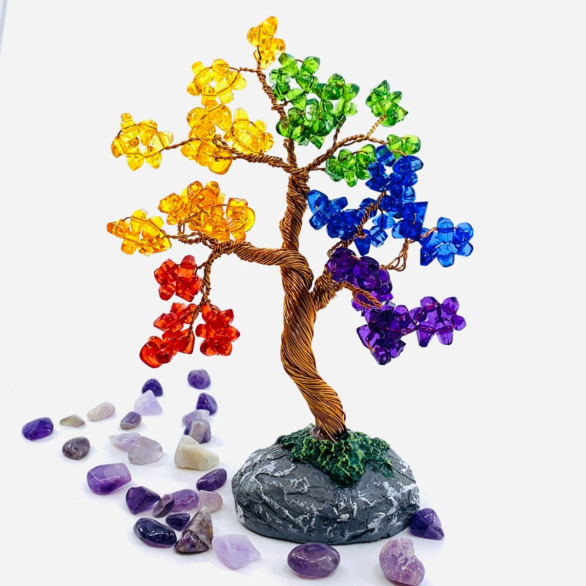 Acrylic Crystal Bonsai, Rainbow Decor GANZ 