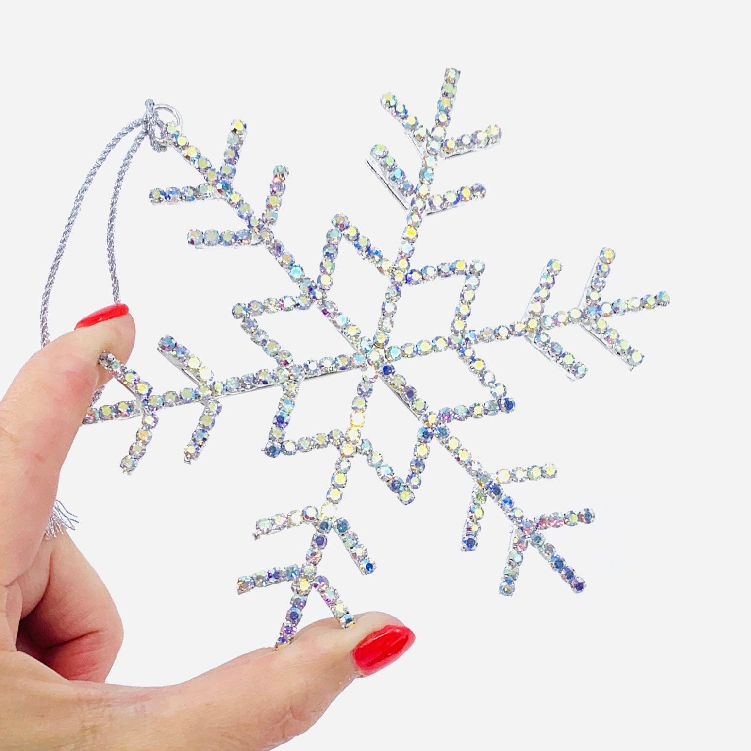 Brilliant Rhinestone Snowflake Ornament Oak Street 