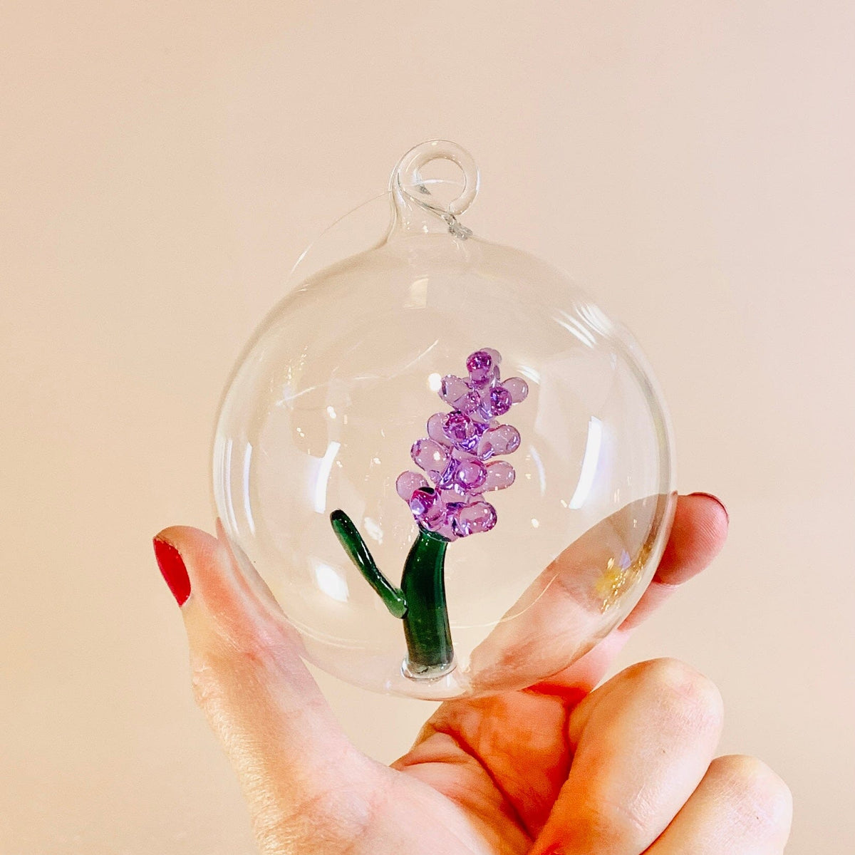 Glass Icon Ornament, Lavender ICHENDORF 
