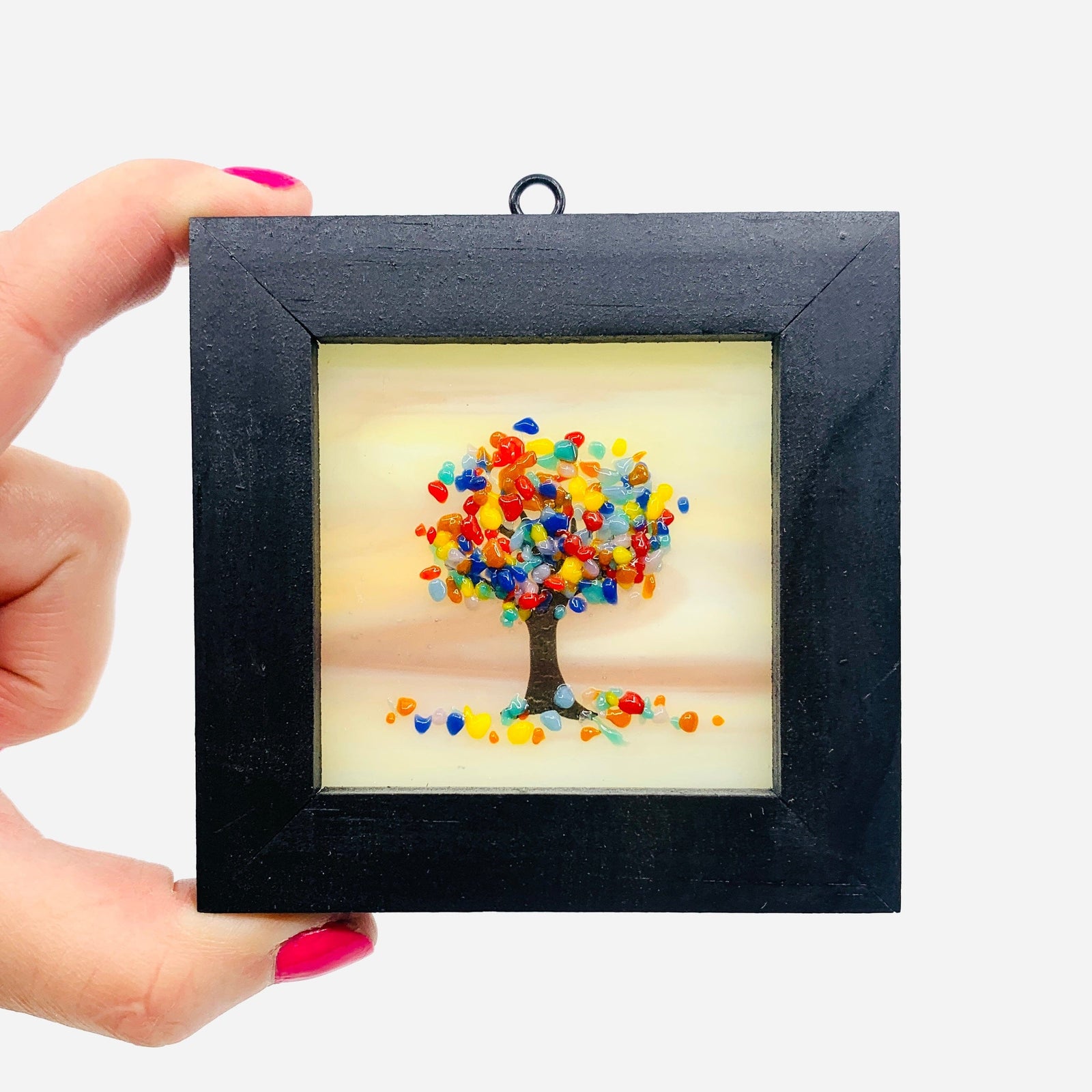 Fused Glass Tree of Life Shadow Box 11 Decor Glimmer Glass Gifts 