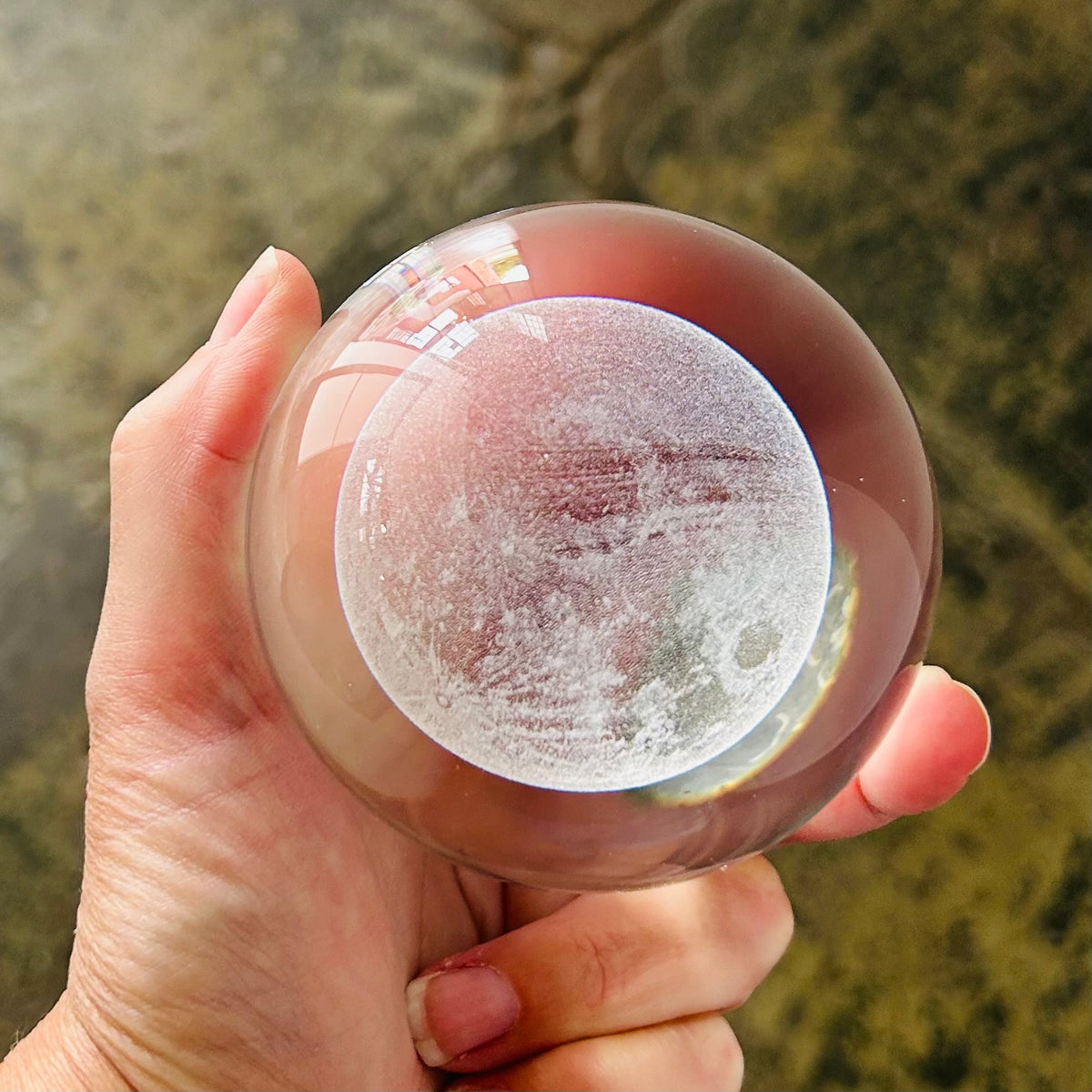 Moon  Rotating Crystal Ball Lamp