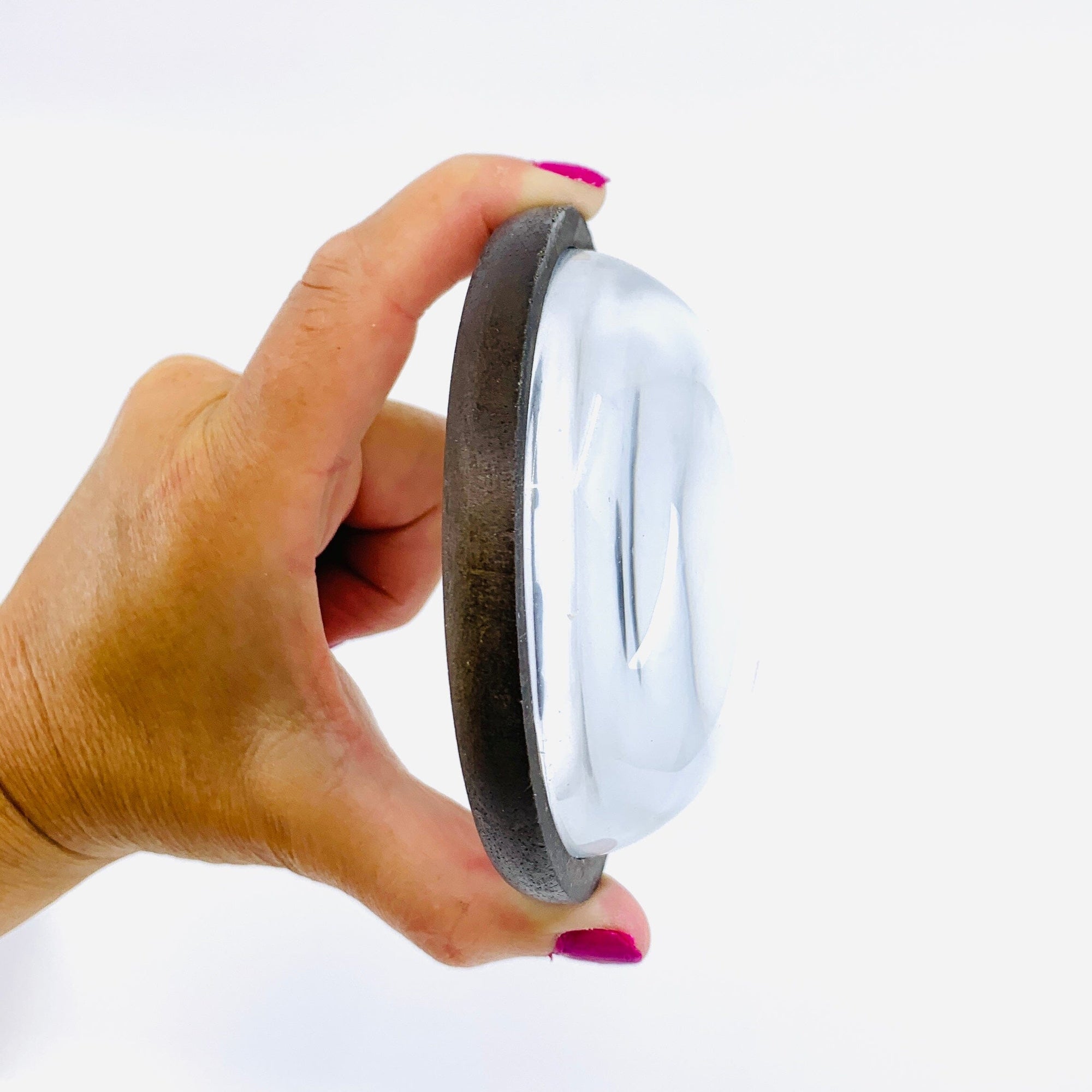 Home is Where the Mom Is Wooden Dome Paperweight 8 Decor Demdaco 