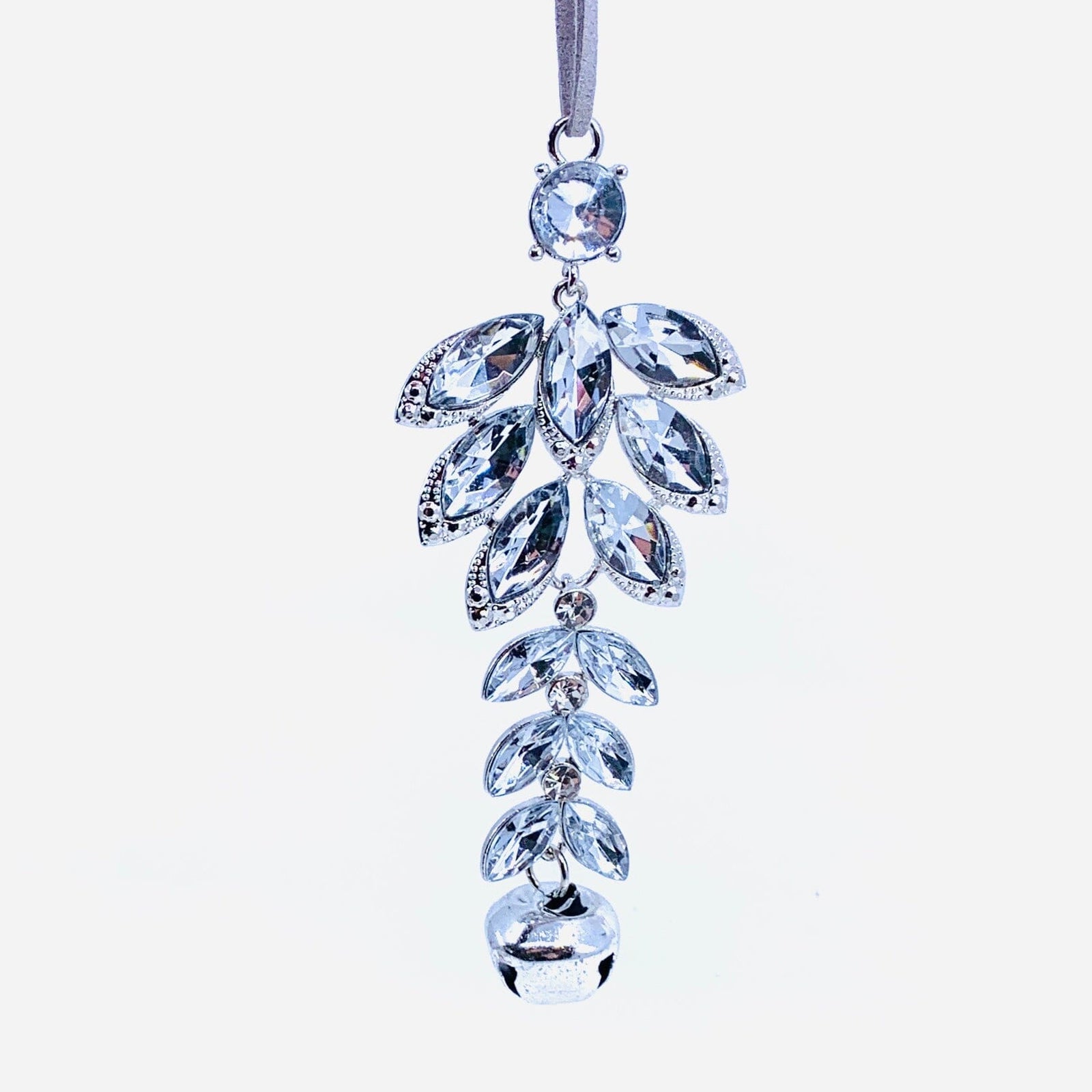 Crystal Feather Bell Ornament Oak Street 