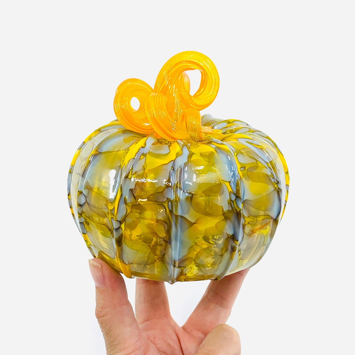 Daily Pumpkin 3098 Fall Squat Gabby Luke Adams Glass Blowing Studio 