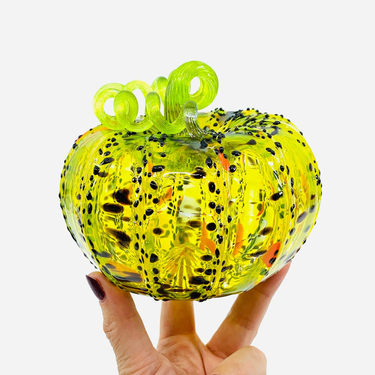 Daily Pumpkin 3921 Fall Squat Gabby Luke Adams Glass Blowing Studio 