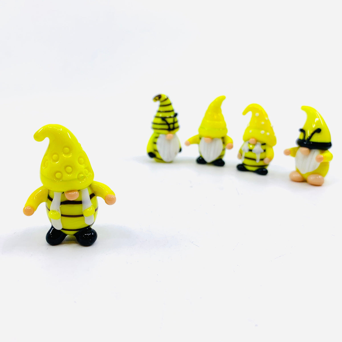 Glass Worker Bee Gnomes Miniature Alex 