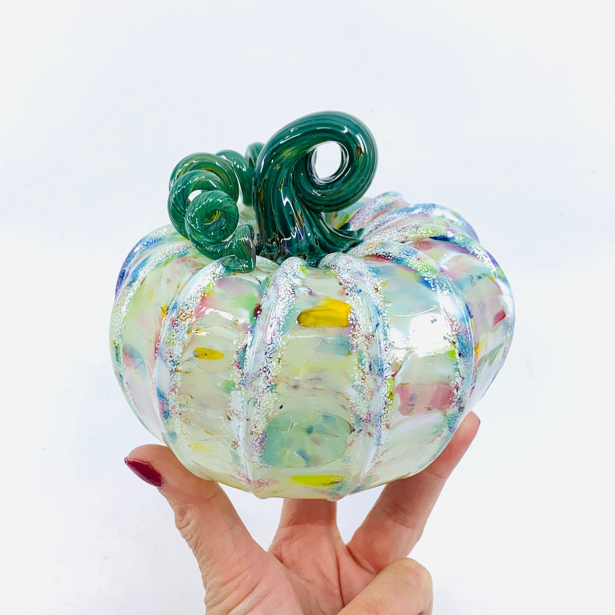 Daily Pumpkin 2079 Snowfall Squat Gabby Luke Adams Glass Blowing Studio 