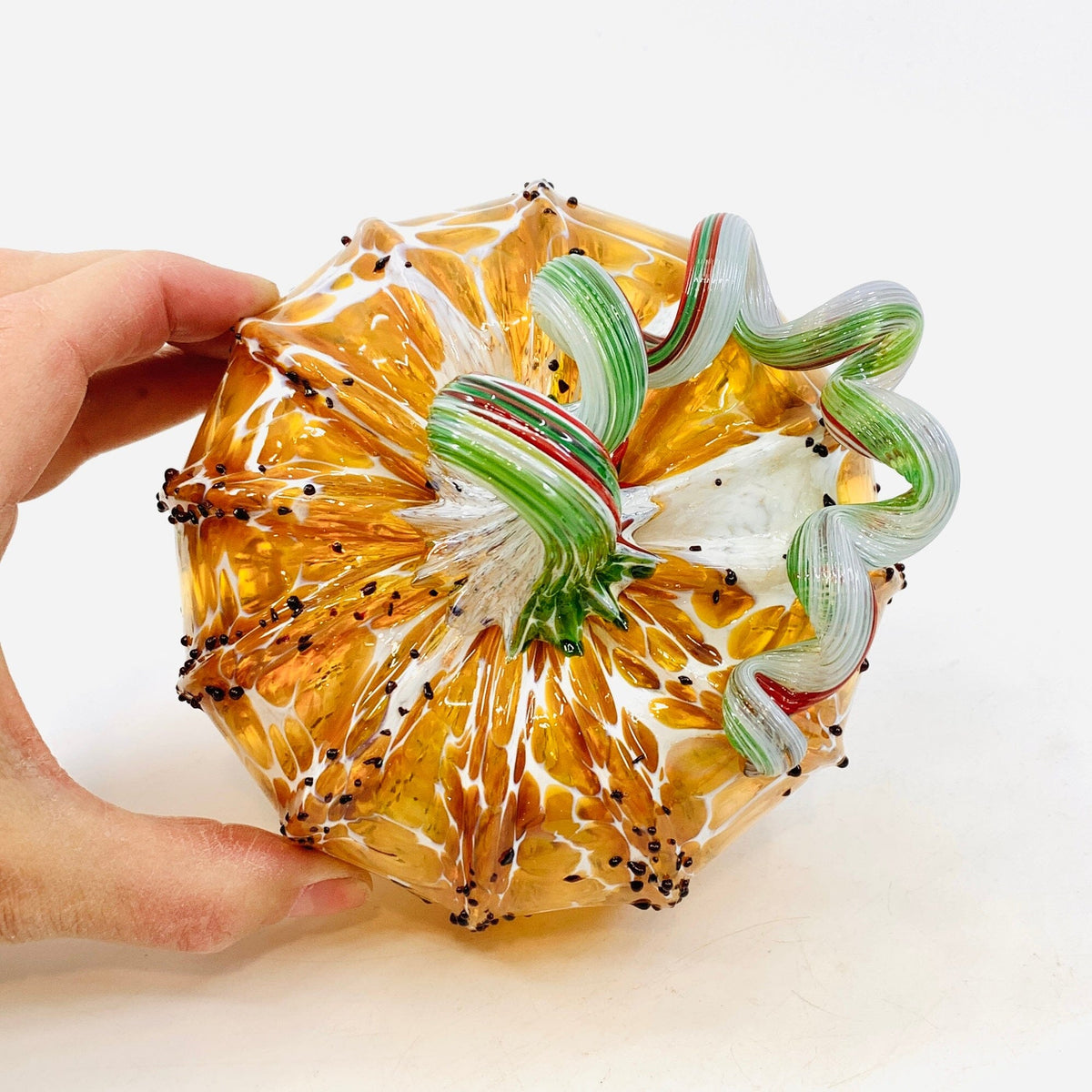 Daily Pumpkin 2112 “Gingerbread House” Squat Gabby Luke Adams Glass Blowing Studio 