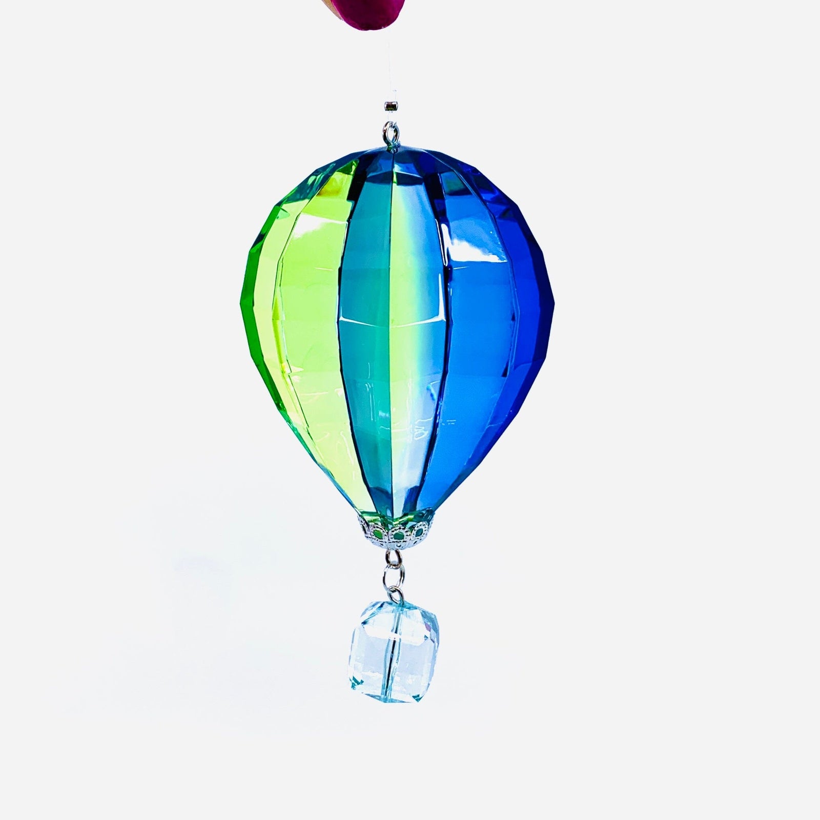 Hot Air Balloon Crystal Ornament, 5 Ornament GANZ 
