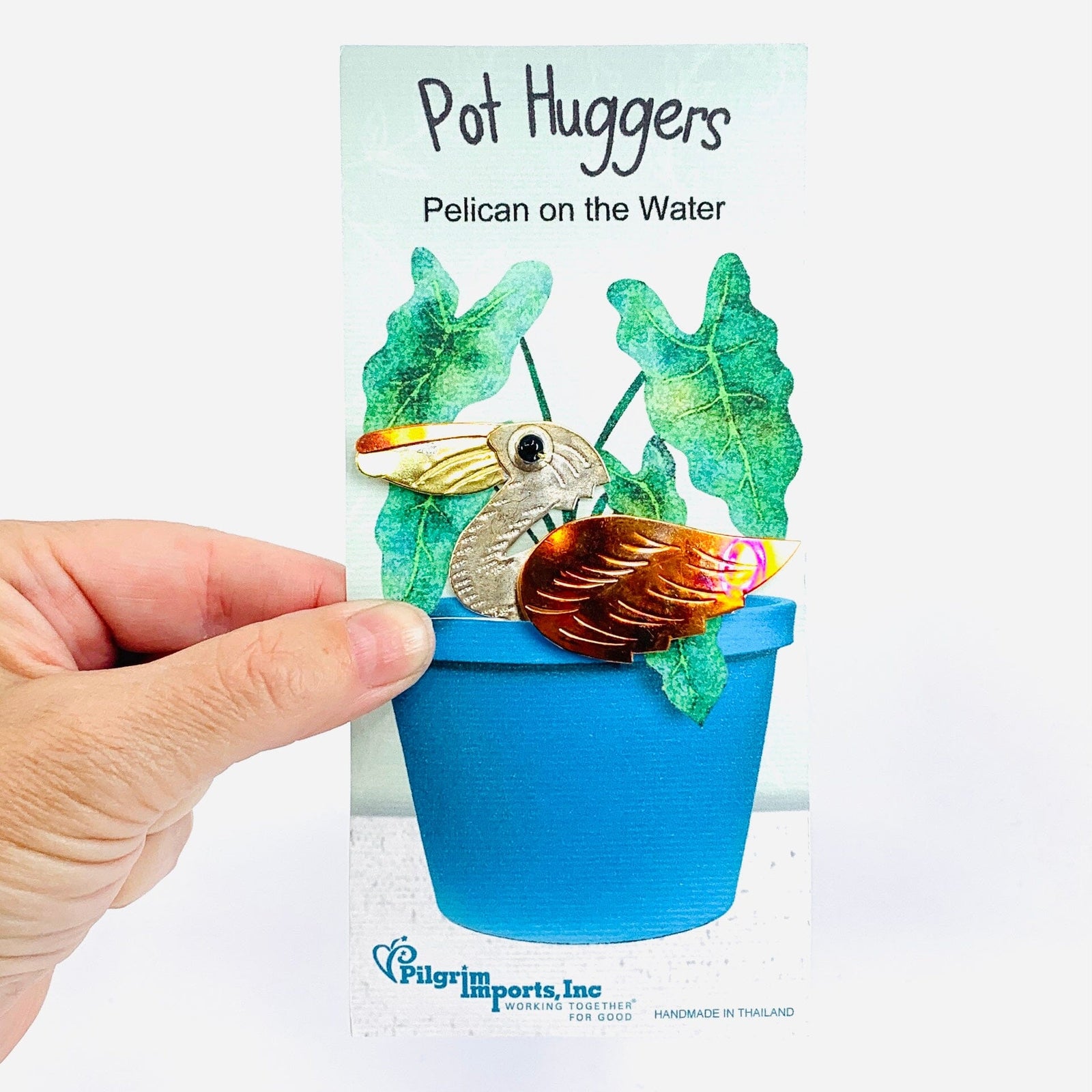 Plant Huggers 37, Pelican on Water Miniature Pilgrim Imports 