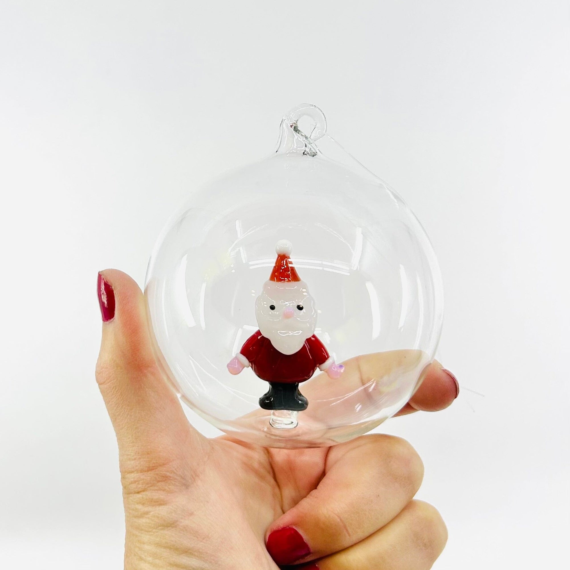 Glass Icon Ornament, Santa ICHENDORF 