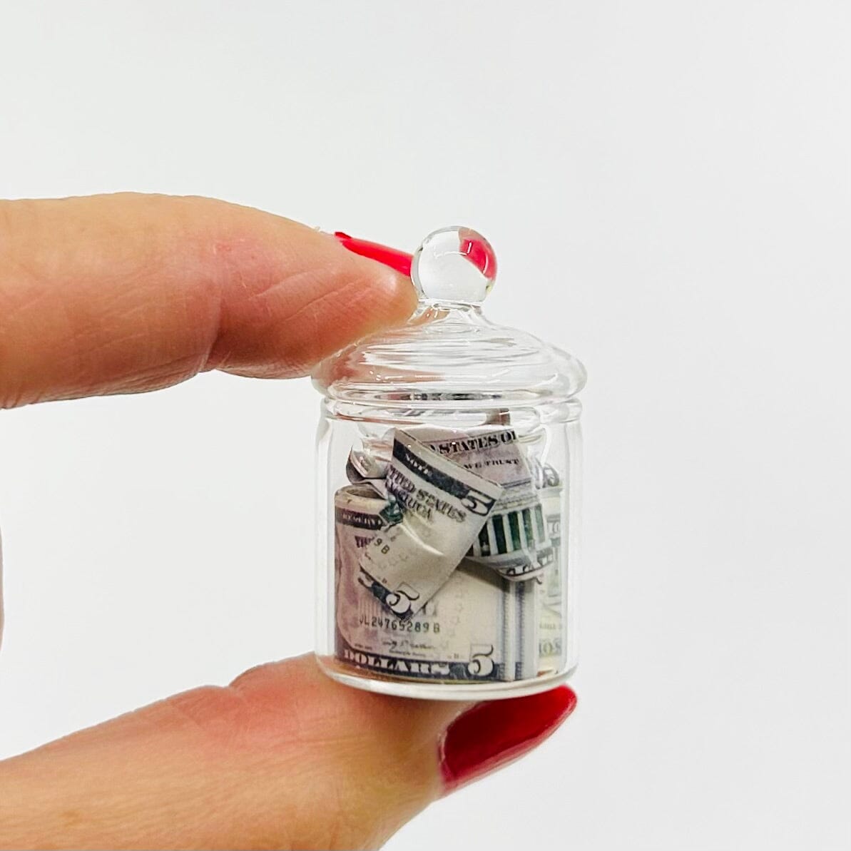 Tiny Rainy Day Jar Miniature - 